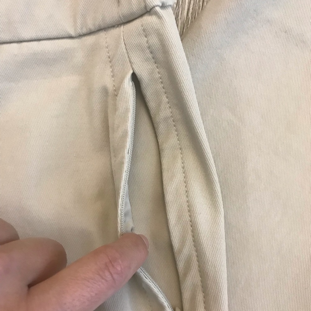 Theory Basic Pull On Pants Twill Zipper Side Pock… - image 4